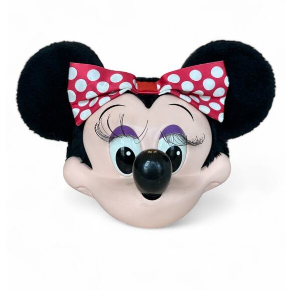 Vintage Disney Minnie Mouse Adjustable Hat Ears Bow 1990s 3D Walt Disney World - Picture 5 of 5